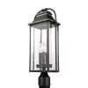 Wellsworth 3-Light Outdoor Antique Bronze Lamp Post Light by Feiss