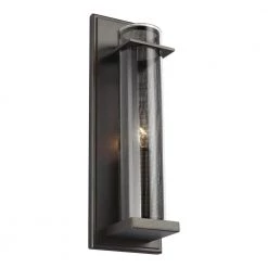 Silo 1-Light Antique Bronze Sconce by Feiss