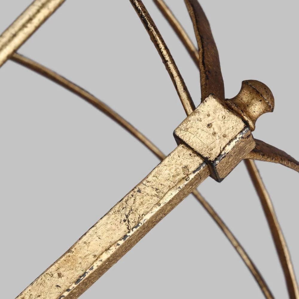 Thayer 4-Light Antique Guild Traditional Transitional Hanging Candlestick Chandelier by Feiss - Image 5