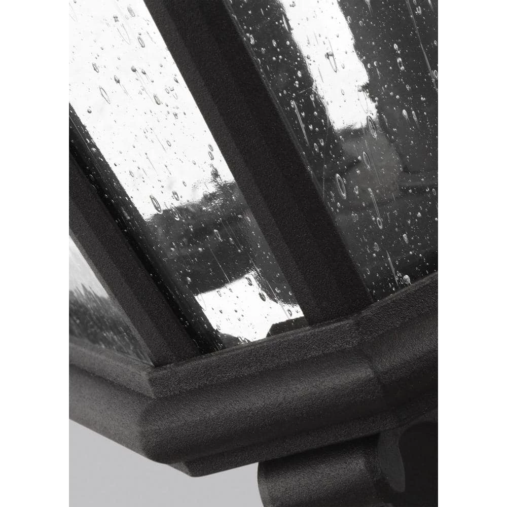 Cotswold Lane 3-Light Outdoor Black Lamp Post Light by Feiss - Image 2