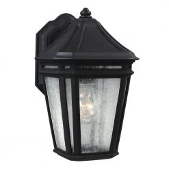 Londontowne 1-Light Black Outdoor 12.5 in. Wall Lantern Sconce by Feiss