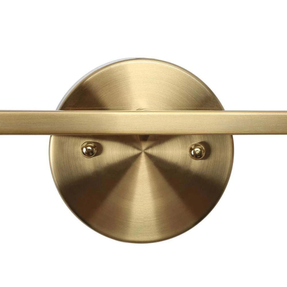 29 in. 4-Light Modern Brass Integrated LED Bathroom Vanity Light, Transitional Globe Bath light, Powder Room Wall Sconce by Zevni - Image 6