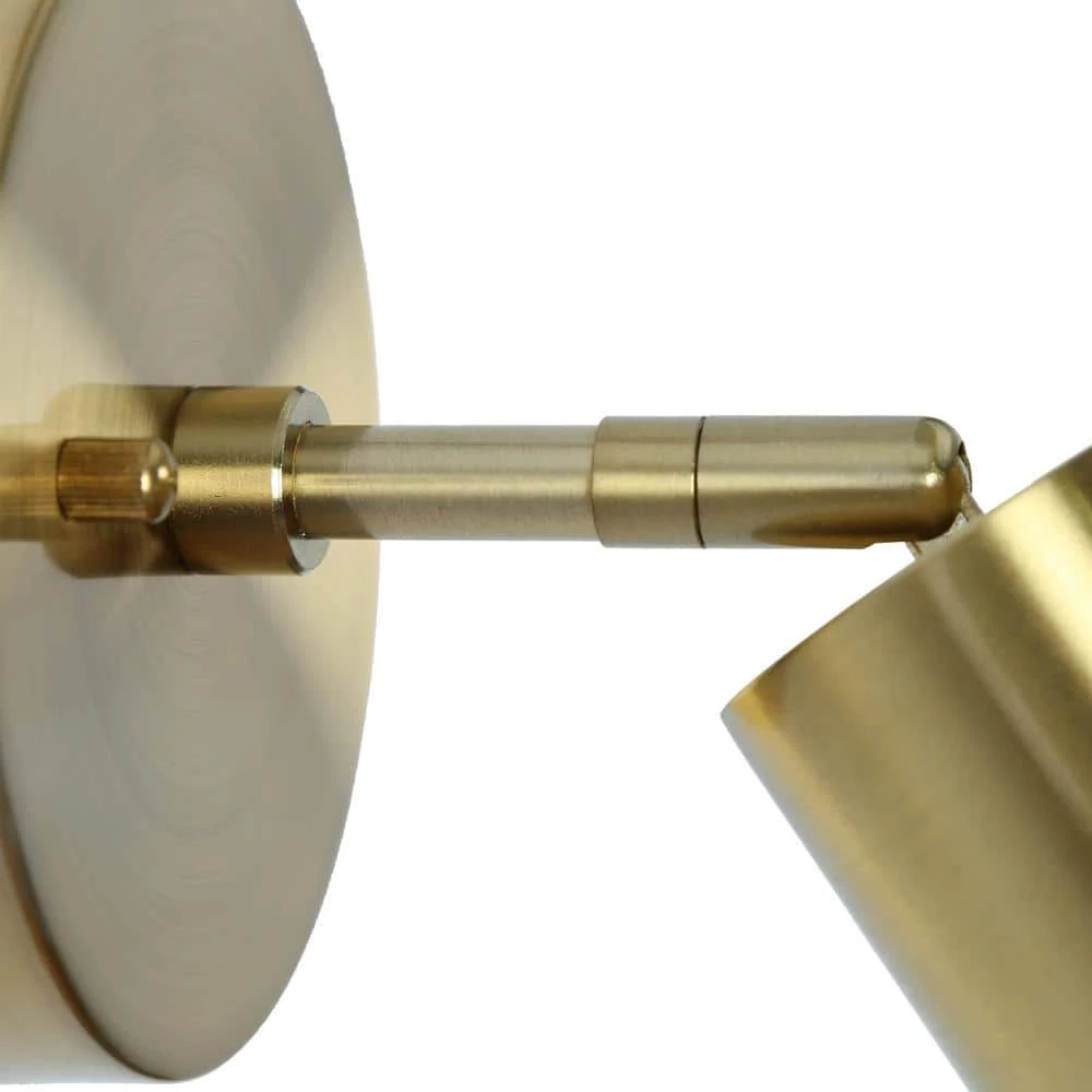 1-Light Brass Adjustable Modern Gold Indoor Wall Sconce, Wall Light with Metal Shade for Hallway Bedroom Entryway by Zevni - Image 5