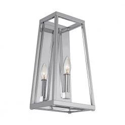 Conant 1-Light Chrome Wall Sconce by Feiss