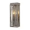 Patrice 6 in. 2-Light Deep Abyss Indoor Sconce with Open Oval Cage Shade by Feiss
