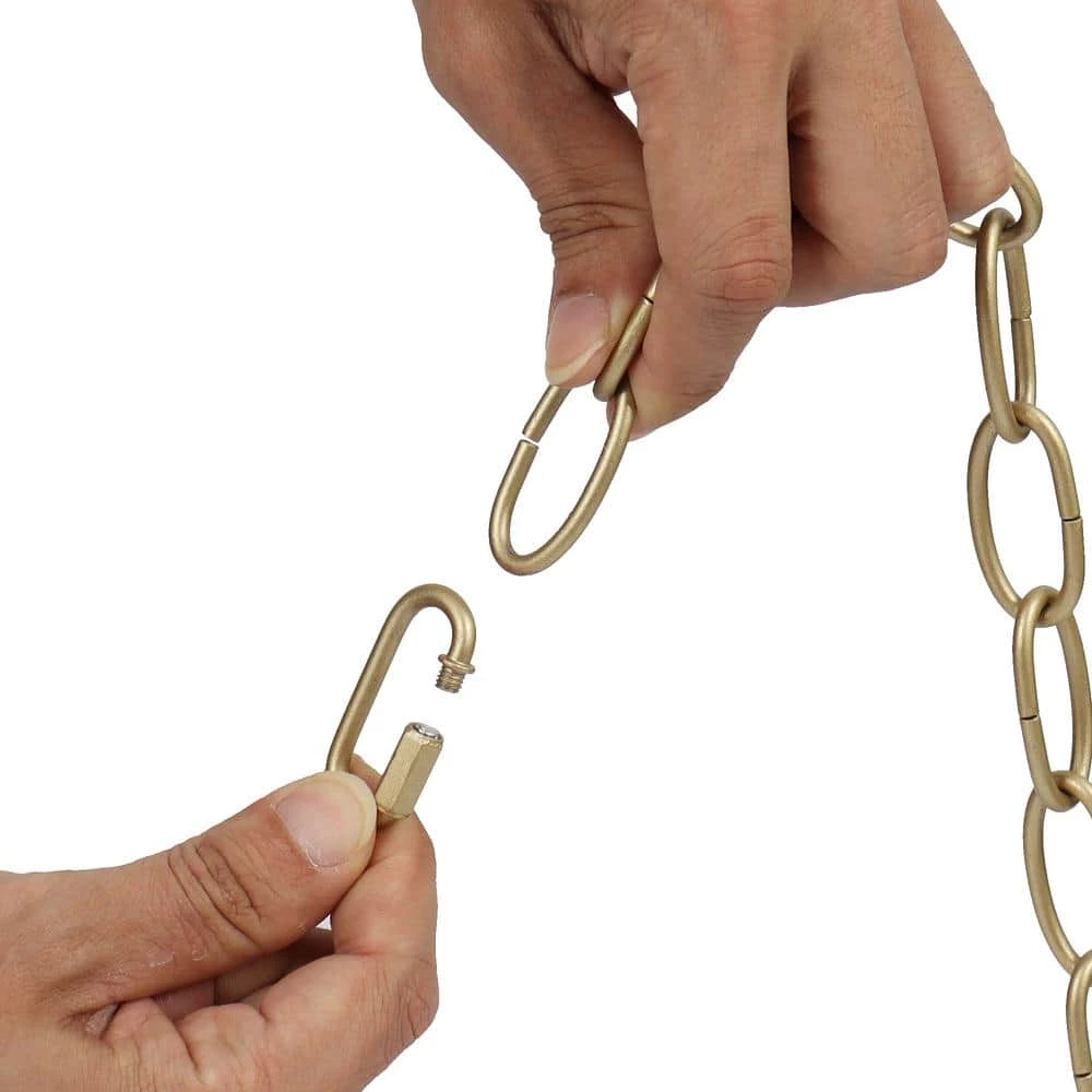 19.7 ft. Gold Lighting Fixture Decorative Chain, Adjustable Hanging Chain for Chandeliers, Pendant Lights by Zevni - Image 5