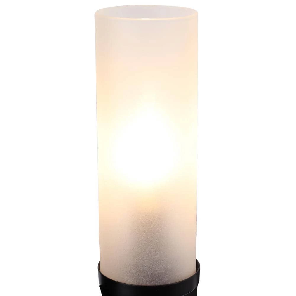 28.5 in. 4-Light Modern Gold Island Chandelier, Transitional Black Cage Chandelier, Frosted Glass LED Pendant Light by Zevni - Image 4