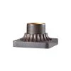 3 in. Grecian Bronze Outdoor Die-Cast Aluminum Pier Mount Base by Feiss