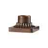 3 in. Heritage Bronze Outdoor Die-Cast Aluminum Pier Mount Base by Feiss