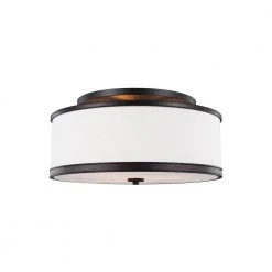 Marteau 3-Light Oil Rubbed Bronze Ceiling Fixture by Feiss