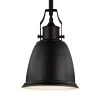 Hobson 1-Light Oil Rubbed Bronze Mini Pendant by Feiss