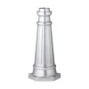 Painted Brushed Steel Outdoor Die-Cast Aluminum Post Base by Feiss
