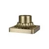 3 in. Painted Distressed Brass Outdoor Die-Cast Aluminum Pier Mount Base by Feiss