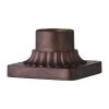 3 in. Patina Bronze Outdoor Die-Cast Aluminum Pier Mount Base by Feiss