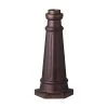Patina Bronze Outdoor Die-Cast Aluminum Post Base by Feiss