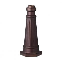 Patina Bronze Outdoor Die-Cast Aluminum Post Base by Feiss