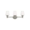 Xavierre 23.125 in. W. 3-Light Satin Nickel Vanity Light by Feiss