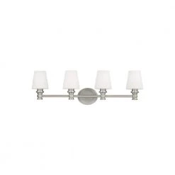 Xavierre 4-Light Satin Nickel Vanity Light by Feiss