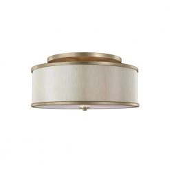 Lennon 3-Light Sunset Gold Semi-Flush Mount by Feiss