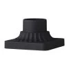 3 in. Textured Black Outdoor Die-Cast Aluminum Pier Mount Base by Feiss