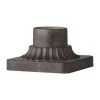 3 in. Weathered Chestnut Outdoor Die-Cast Aluminum Pier Mount Base by Feiss
